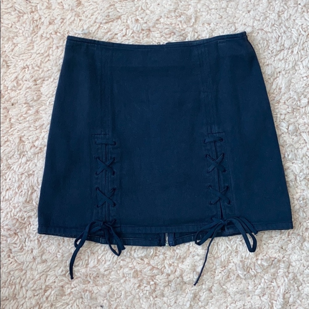 Navy Mini Skirt